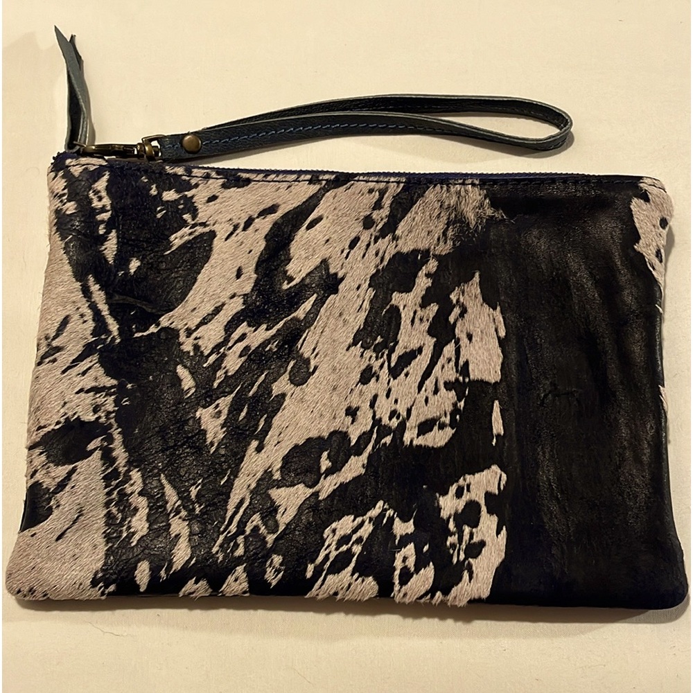 MerSea leather cowhide clutch purse pocketbook